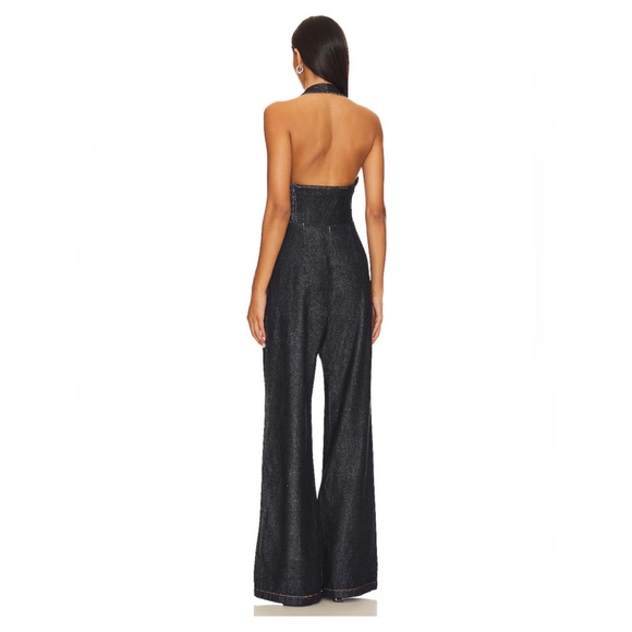 Amanda Uprichard x Revolve Isadore Denim Jumpsuit in Indig - Picture 16 of 16